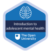 Introduction to adolescent mental health Open University certification badge